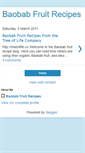 Mobile Screenshot of baobabfruitrecipes.blogspot.com