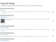 Tablet Screenshot of crazy4flying.blogspot.com