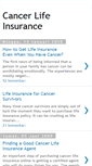 Mobile Screenshot of cancer-life-insurance.blogspot.com
