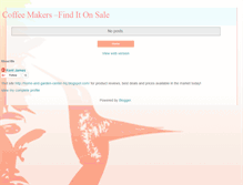 Tablet Screenshot of coffee-makers-hq.blogspot.com