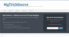 Desktop Screenshot of mytricksource.blogspot.com