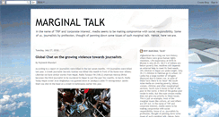 Desktop Screenshot of marginaltalk.blogspot.com