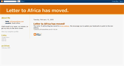 Desktop Screenshot of lettertoafrica.blogspot.com