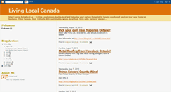 Desktop Screenshot of livinglocalcanada.blogspot.com