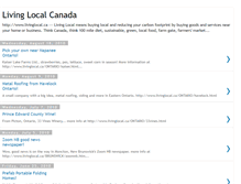 Tablet Screenshot of livinglocalcanada.blogspot.com