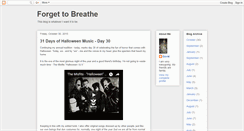 Desktop Screenshot of forgettobreathe.blogspot.com