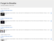 Tablet Screenshot of forgettobreathe.blogspot.com