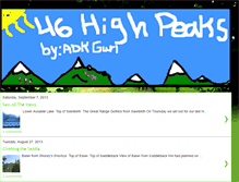 Tablet Screenshot of 46-high-peaks.blogspot.com