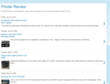 Tablet Screenshot of printer-review.blogspot.com