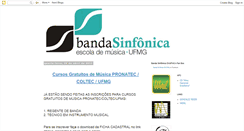 Desktop Screenshot of bandasinfonicaufmg.blogspot.com