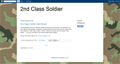 Desktop Screenshot of 2ndclasssoldier.blogspot.com