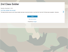 Tablet Screenshot of 2ndclasssoldier.blogspot.com