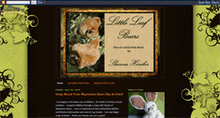 Desktop Screenshot of littleleafbears.blogspot.com