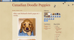 Desktop Screenshot of canadiandoodlepuppies.blogspot.com
