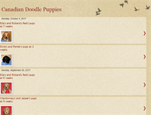 Tablet Screenshot of canadiandoodlepuppies.blogspot.com