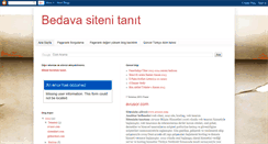 Desktop Screenshot of bedavasitenitanit.blogspot.com