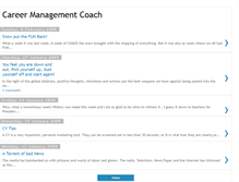 Tablet Screenshot of careermanagementcoach.blogspot.com