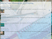 Tablet Screenshot of milesofyarn.blogspot.com