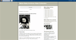 Desktop Screenshot of meherbabaarchivesvideocollection.blogspot.com