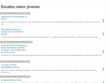 Tablet Screenshot of estudiossobrejovenes.blogspot.com