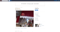 Desktop Screenshot of funnyitaliansigns.blogspot.com