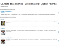 Tablet Screenshot of magiadellachimica.blogspot.com