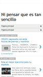 Mobile Screenshot of nipensarqueestansencillo.blogspot.com