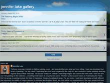 Tablet Screenshot of jenniferlakegallery.blogspot.com