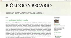 Desktop Screenshot of biologoybecario.blogspot.com