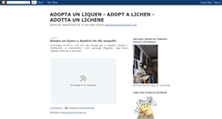 Desktop Screenshot of adoptaunliquen.blogspot.com