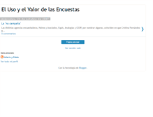 Tablet Screenshot of elecciones2007encuestas.blogspot.com