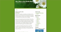 Desktop Screenshot of mrskleinsfirstgradeblog.blogspot.com