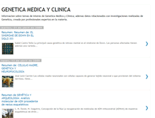Tablet Screenshot of geneticamedicayclinica.blogspot.com