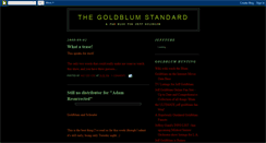 Desktop Screenshot of goldblumstandard.blogspot.com