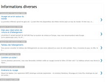 Tablet Screenshot of informationsdiverses.blogspot.com