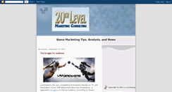 Desktop Screenshot of 20thlevelmarketing.blogspot.com