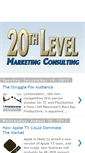 Mobile Screenshot of 20thlevelmarketing.blogspot.com