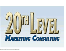 Tablet Screenshot of 20thlevelmarketing.blogspot.com