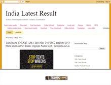 Tablet Screenshot of indialatestresult.blogspot.com