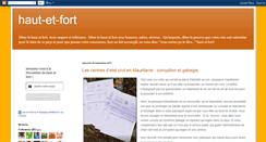 Desktop Screenshot of haut-et-fort.blogspot.com