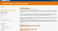 Desktop Screenshot of introtopublichealth.blogspot.com