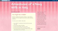 Desktop Screenshot of navywifeinitaly.blogspot.com