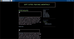 Desktop Screenshot of monthlypayinggptsites.blogspot.com
