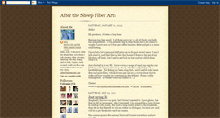 Desktop Screenshot of afterthesheepfiber.blogspot.com