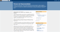 Desktop Screenshot of forumdoempreendedor.blogspot.com