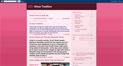 Desktop Screenshot of omantradition.blogspot.com