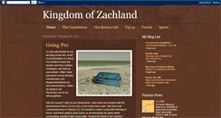 Desktop Screenshot of kingofzachland.blogspot.com