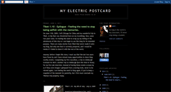 Desktop Screenshot of myelectricpostcard.blogspot.com