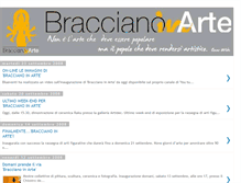 Tablet Screenshot of braccianoinarte.blogspot.com