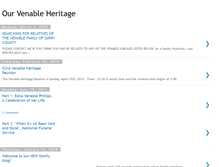 Tablet Screenshot of ourvenableheritage.blogspot.com